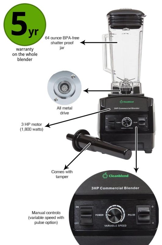 3hp Cleanblend Blender BubbleTeaology