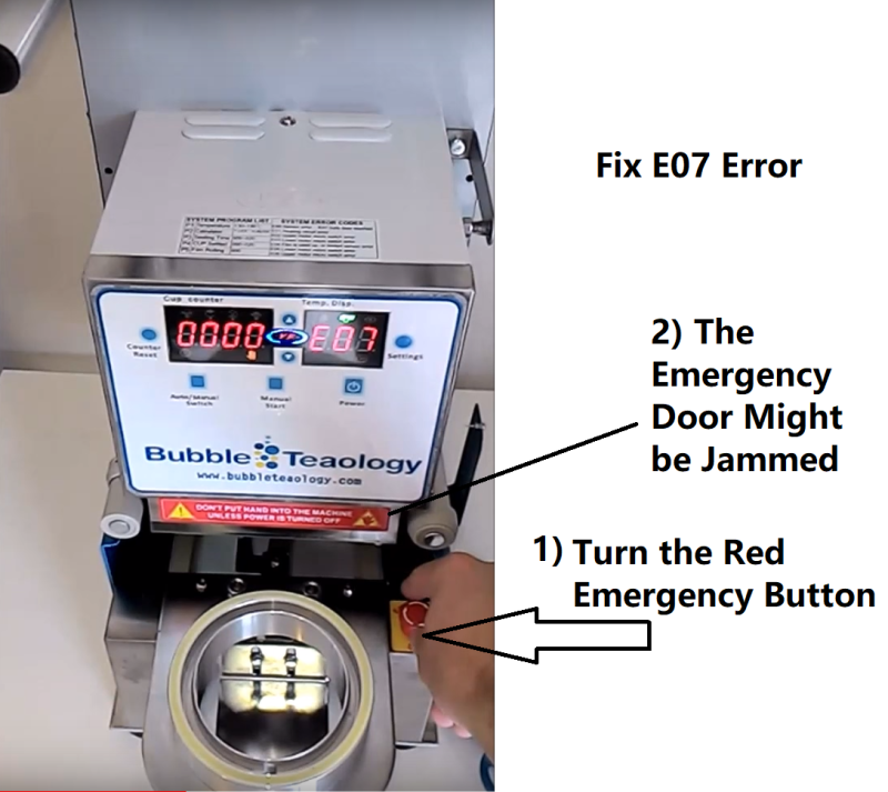 Fix E07 Sealer Machine Error