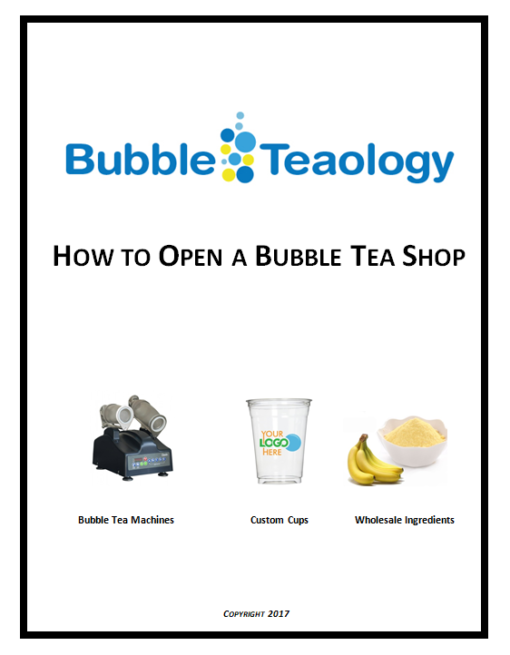 Write a Bubble Tea Business Plan BubbleTeaology