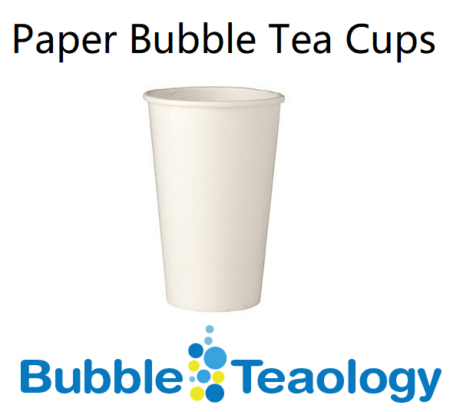 Paper Bubble Tea Cups