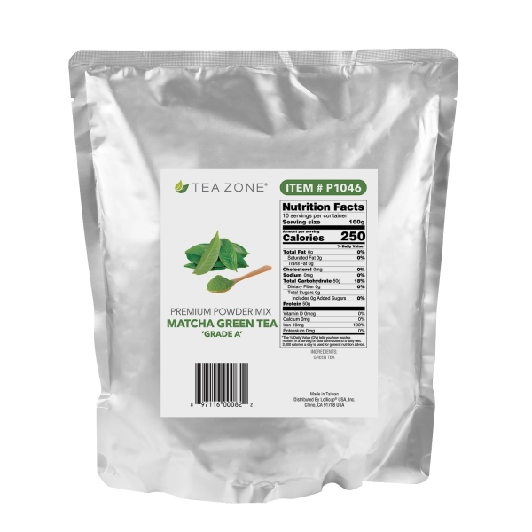 Tea Zone Matcha Green Tea (Grade A) Powder (2.2 lbs) BubbleTeaology