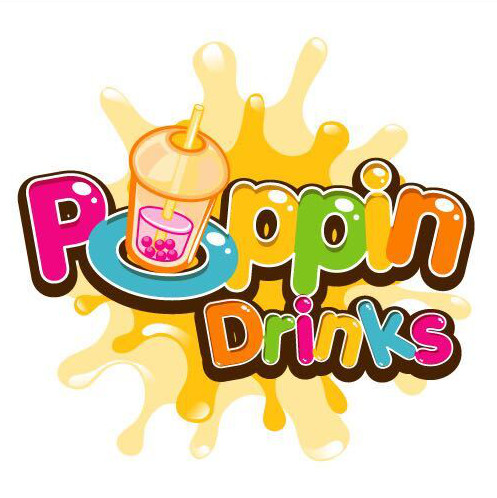 Poppin Drinks Logo Design