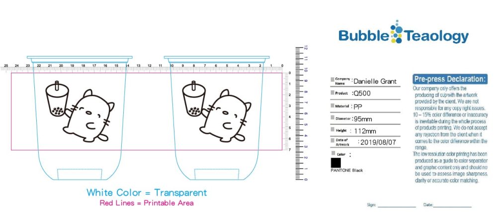 Custom Print Boba Tea Cups - BubbleTeaology