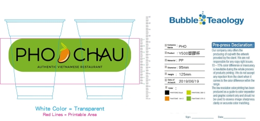 Custom Logo PP Bubble Tea Cups - Image 4