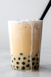 Homemade Bubble Tea with Cold Foam